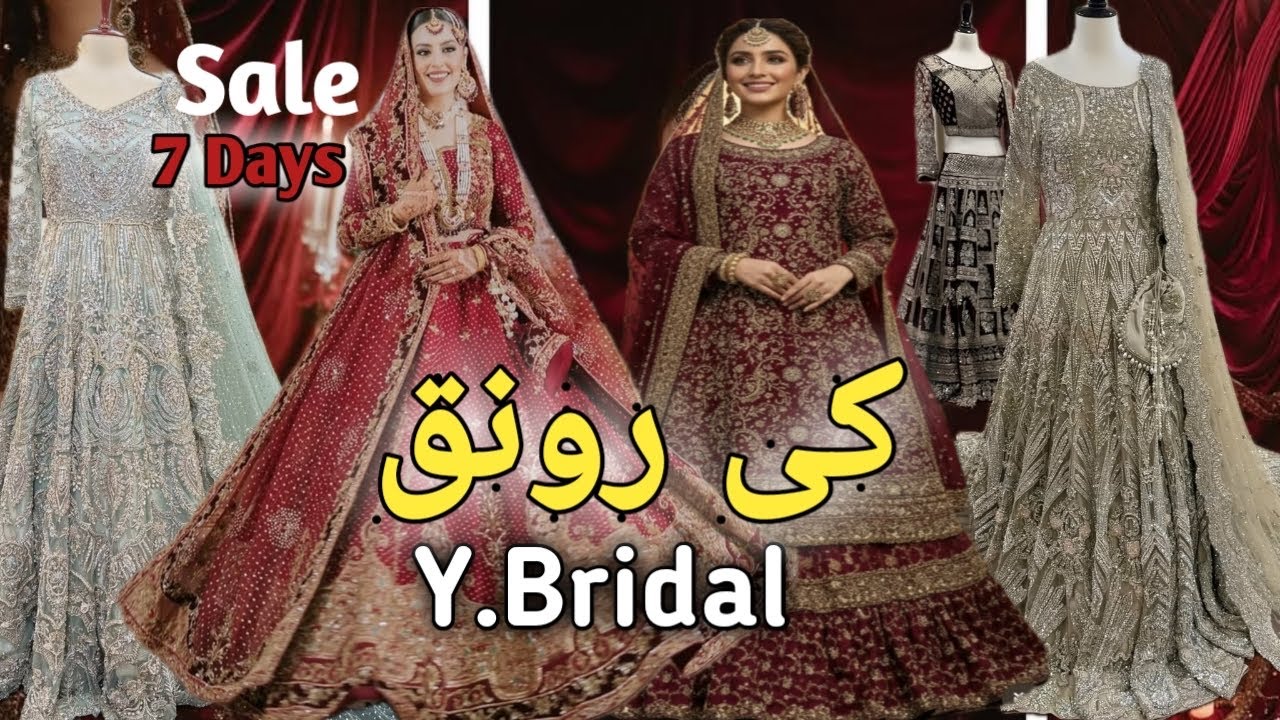 BRIDELS BIG SALE OFFER OF BRIDEL LEHNGHA &MAXIS WITH DISCOUNT PRICES 7 DAYS SALE OFER ❤️