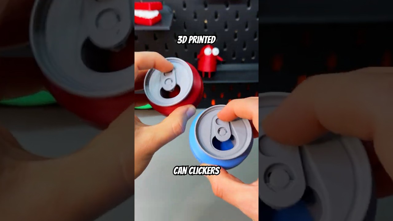 3D Printed Can🥤Clicker Fidget #3dprinting
