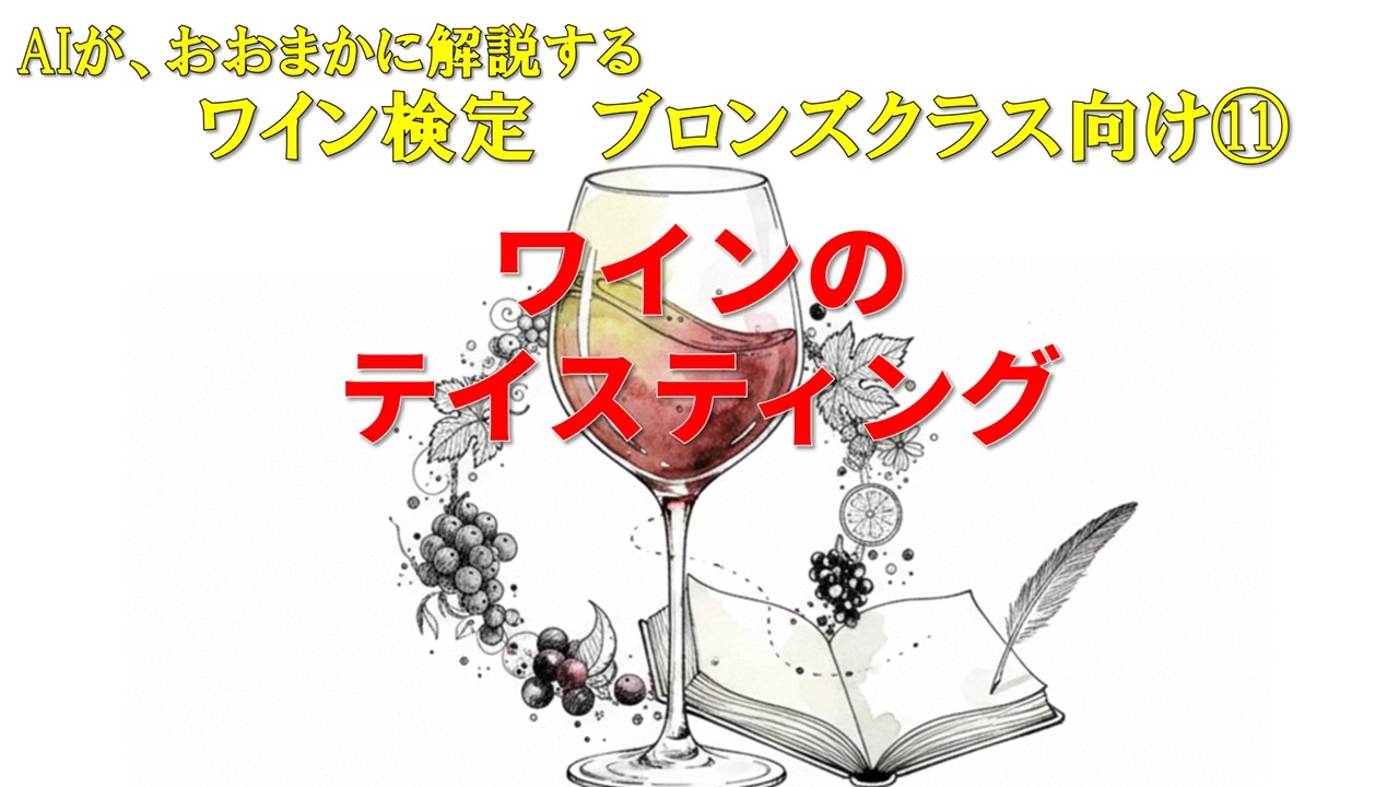 ワイン検定ブロンズクラス向け⑪ テイスティング