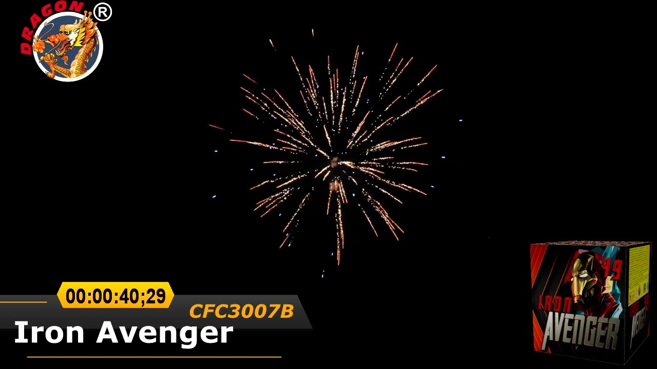 Dragon Fajerwerki Wyrzutnia Iron Avenger 49 Shots Fireworks CFC3007B