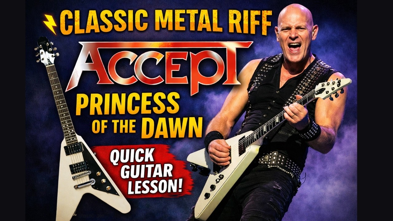 Accept – Princess of the Dawn (Quick 80s Metal Riff Lesson)