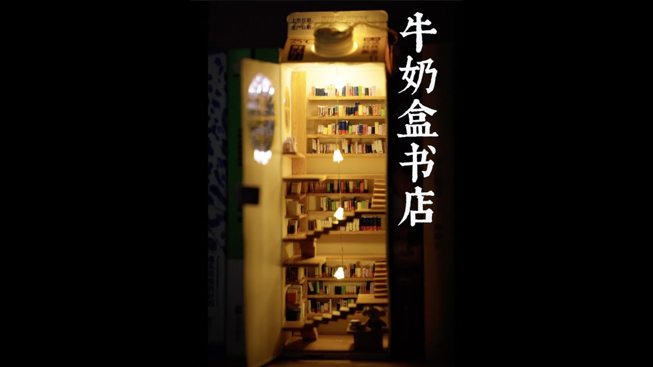 【微缩】 如何用一个牛奶盒装下百本书？