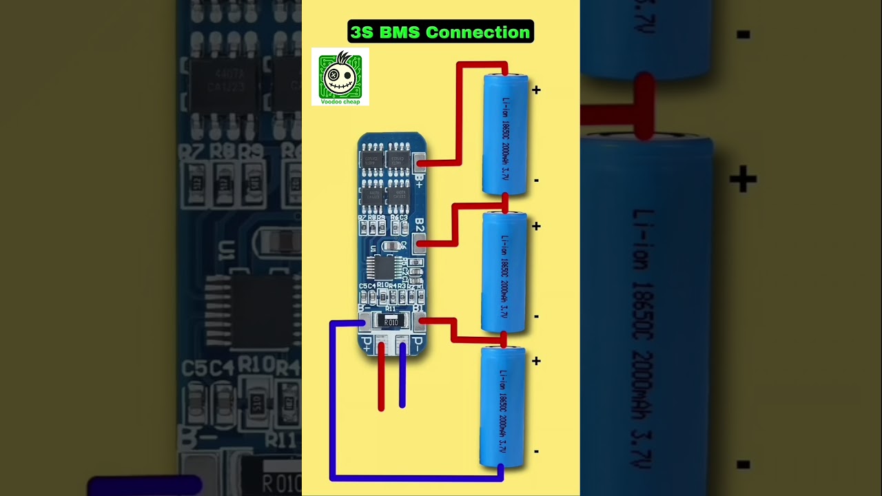 lithium battery power 3.7V To 12.6V 3cell😱🪙🪫🔋