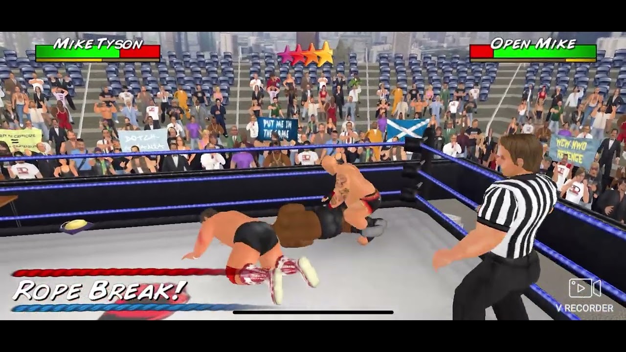 D.I.W Wrestlemania Smackdown: Mike Tyson & Bruce Lee vs Tony Jones & Open Mike Tag Team Match 