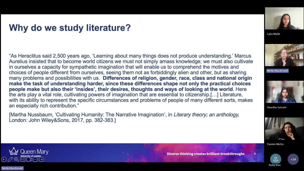 Introducing Literary Theory with Dr Molly Macdonald