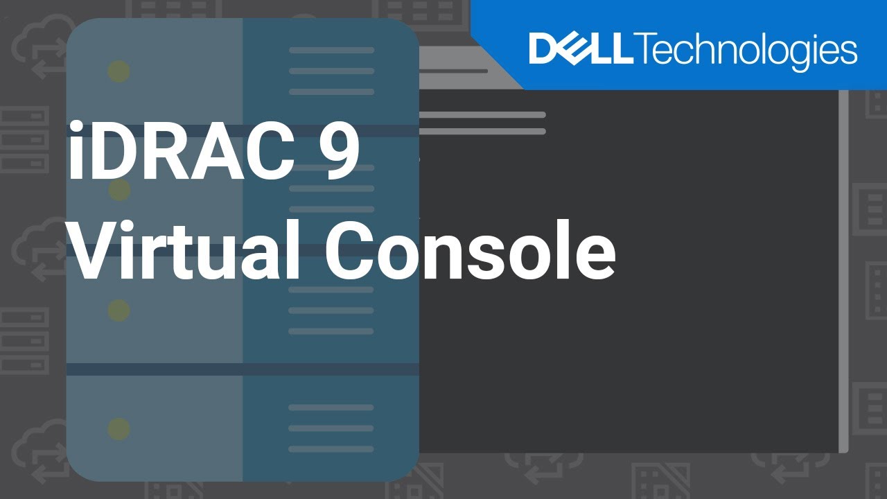 Использование виртуальной консоли iDRAC9 для удаленного доступа к серверу Dell EMC PowerEdge
