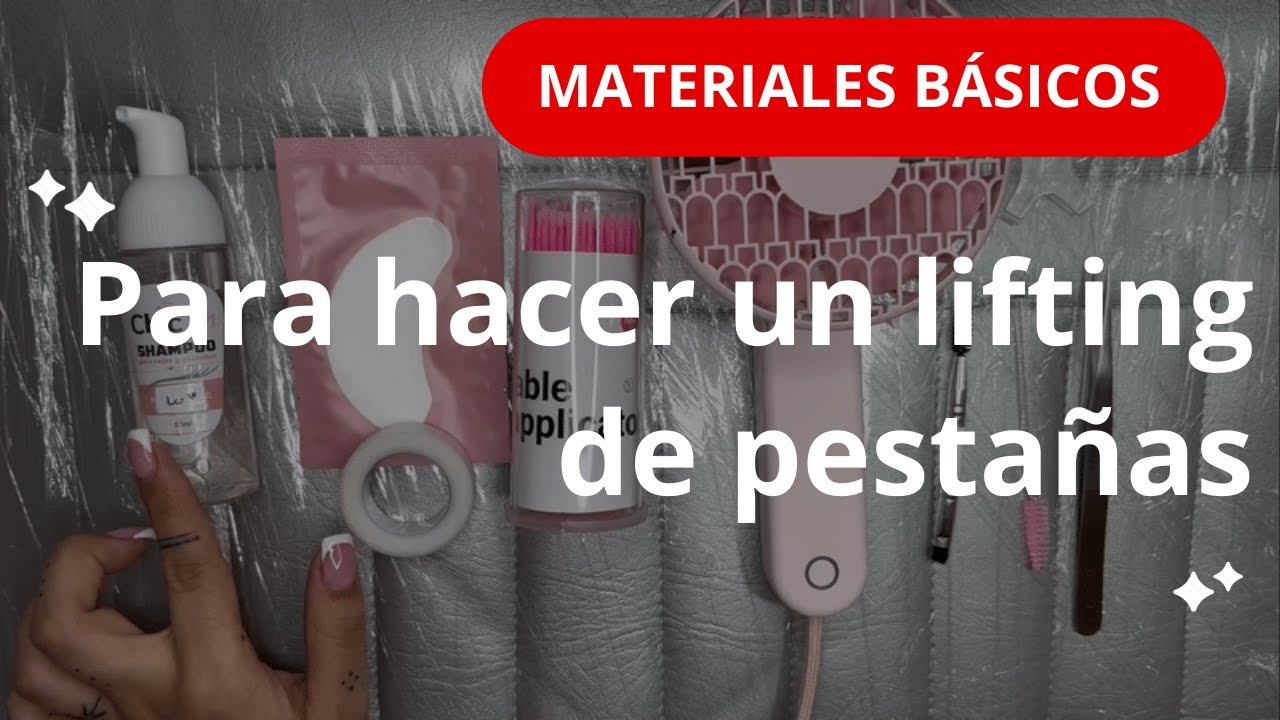 Materiales b&aacute;sicos para hacer un lifting de pesta&ntilde;as