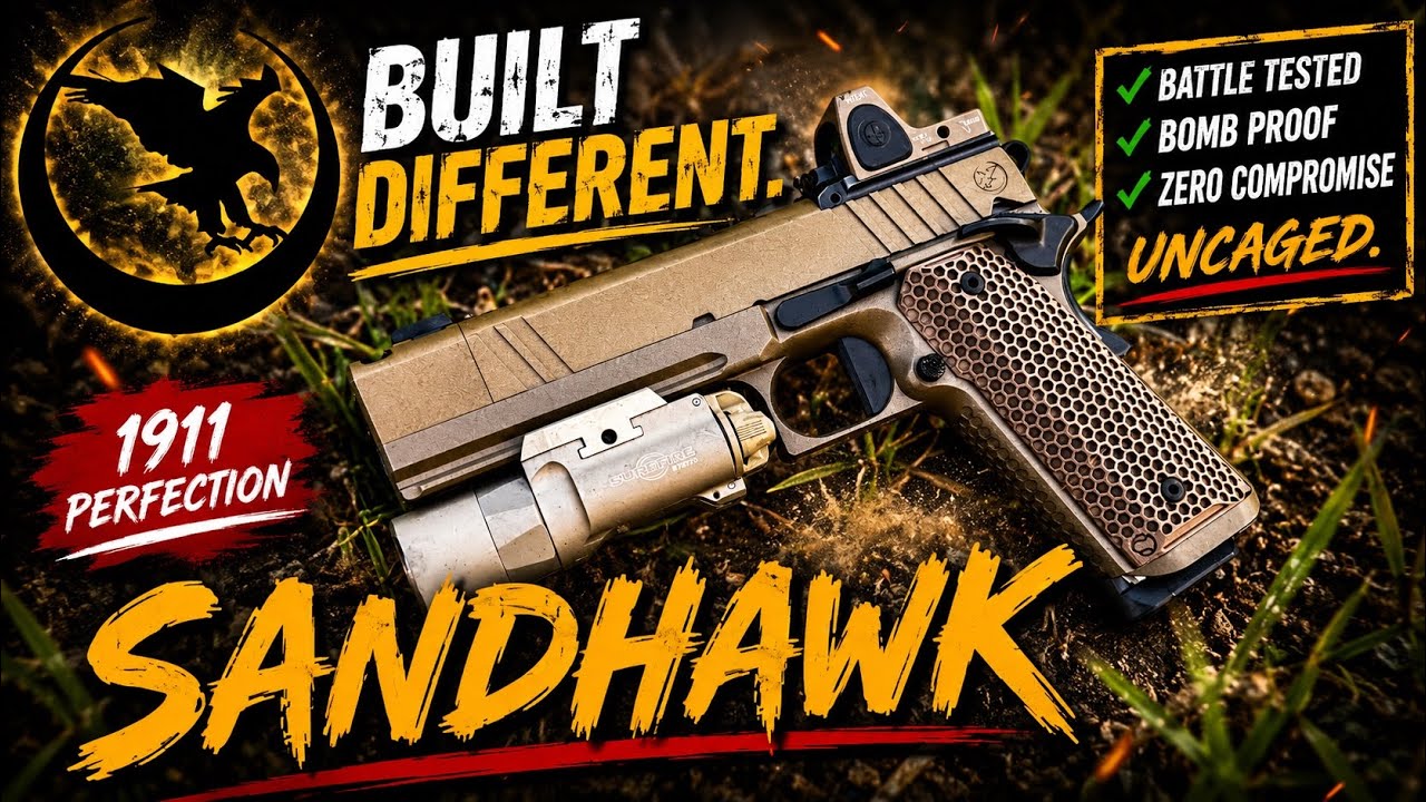 Flattest Shooting Pistol Of All Time? Nighthawk Sandhawk Single Stack 