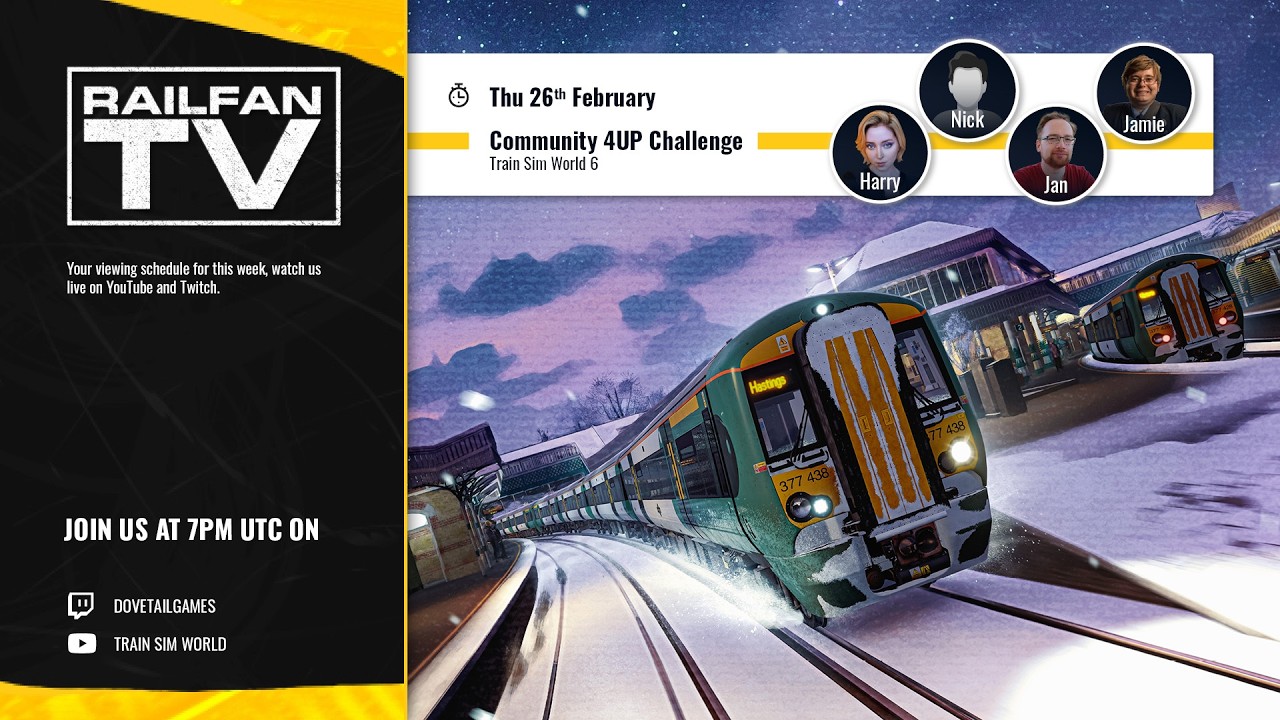 Train Sim World 6: ECW Launch Day Community 4UP Challenge!