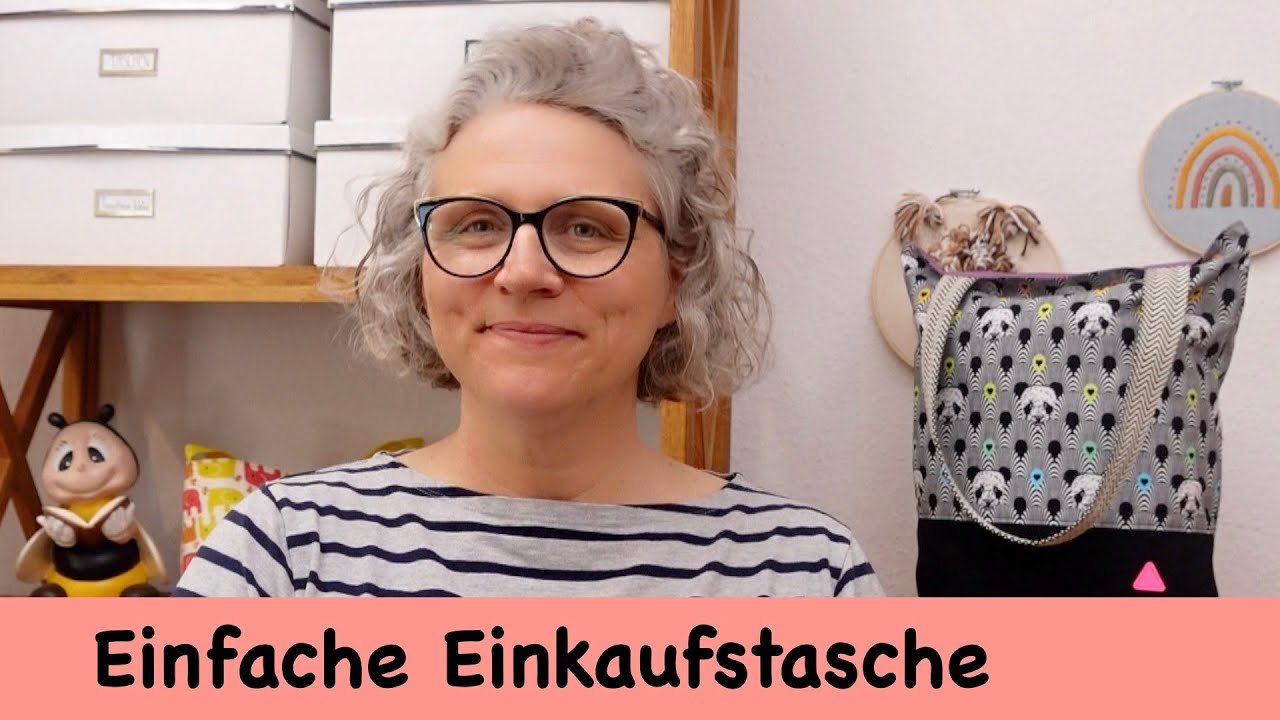 schnelle Einkaufstasche  n&auml;hen / kostenloses Schnittmuster / Tula Pink Stoffe