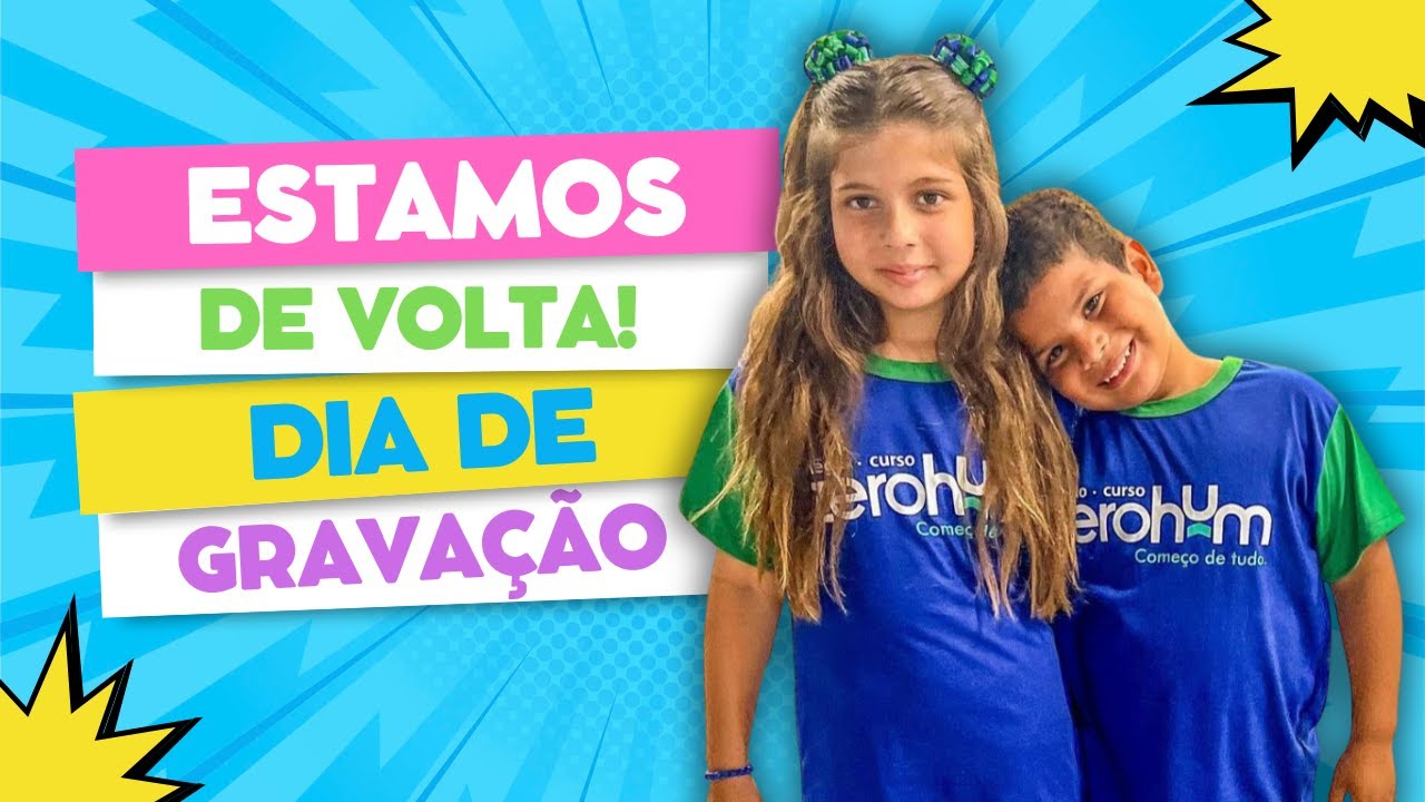 ESTAMOS DE VOLTA! ERROS DE GRAVAÇÃO COM REBECA E GAEL 🎬