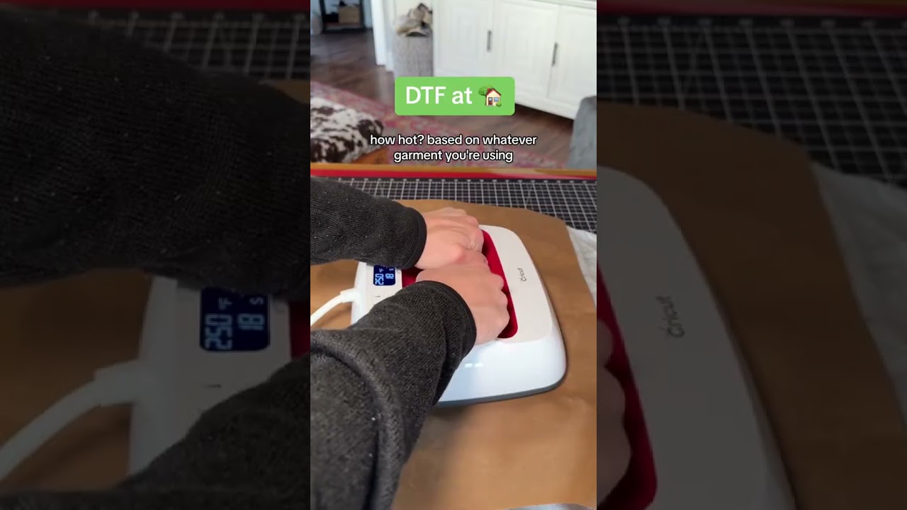 3 ключевых фактора для DTF-трансферов с помощью Cricut Press ♨️
