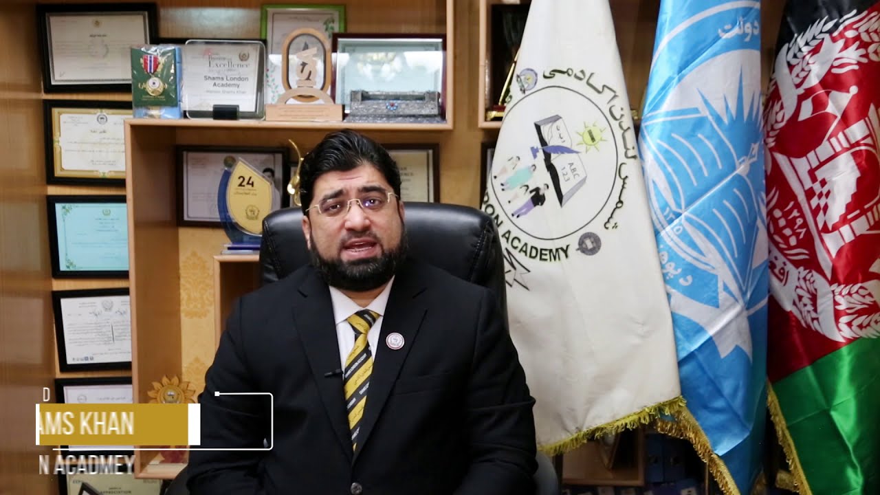 Shams London Academy - CEO Haroon Shams Khan Success note on RULA Awards, from Afghanistan