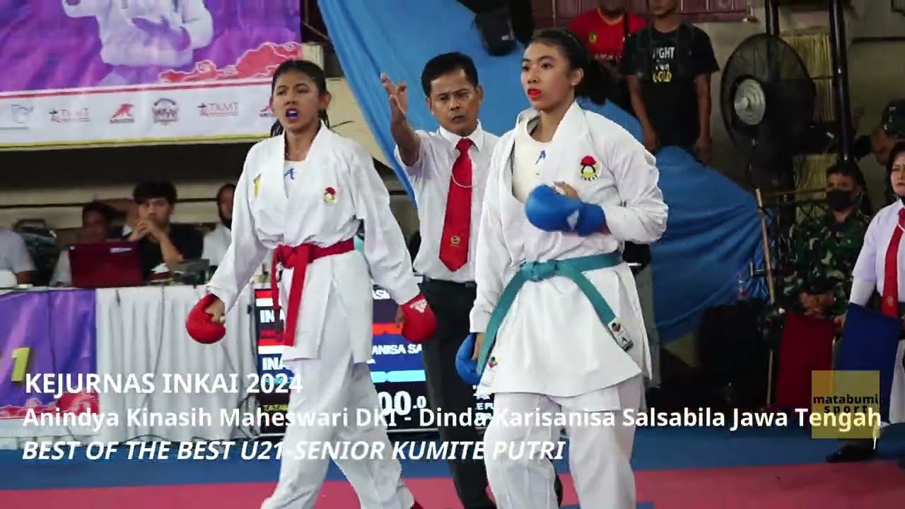 KEJURNAS INKAI 2024 | Dinda Ayu Ningtyas VS Anindya Kinasih Maheswari | BOB U21-SENIOR KUMITE PUTRI