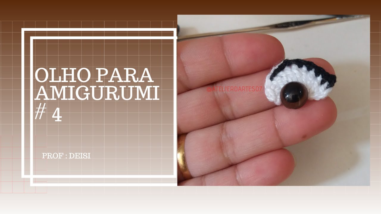 olho de amigurumi #3