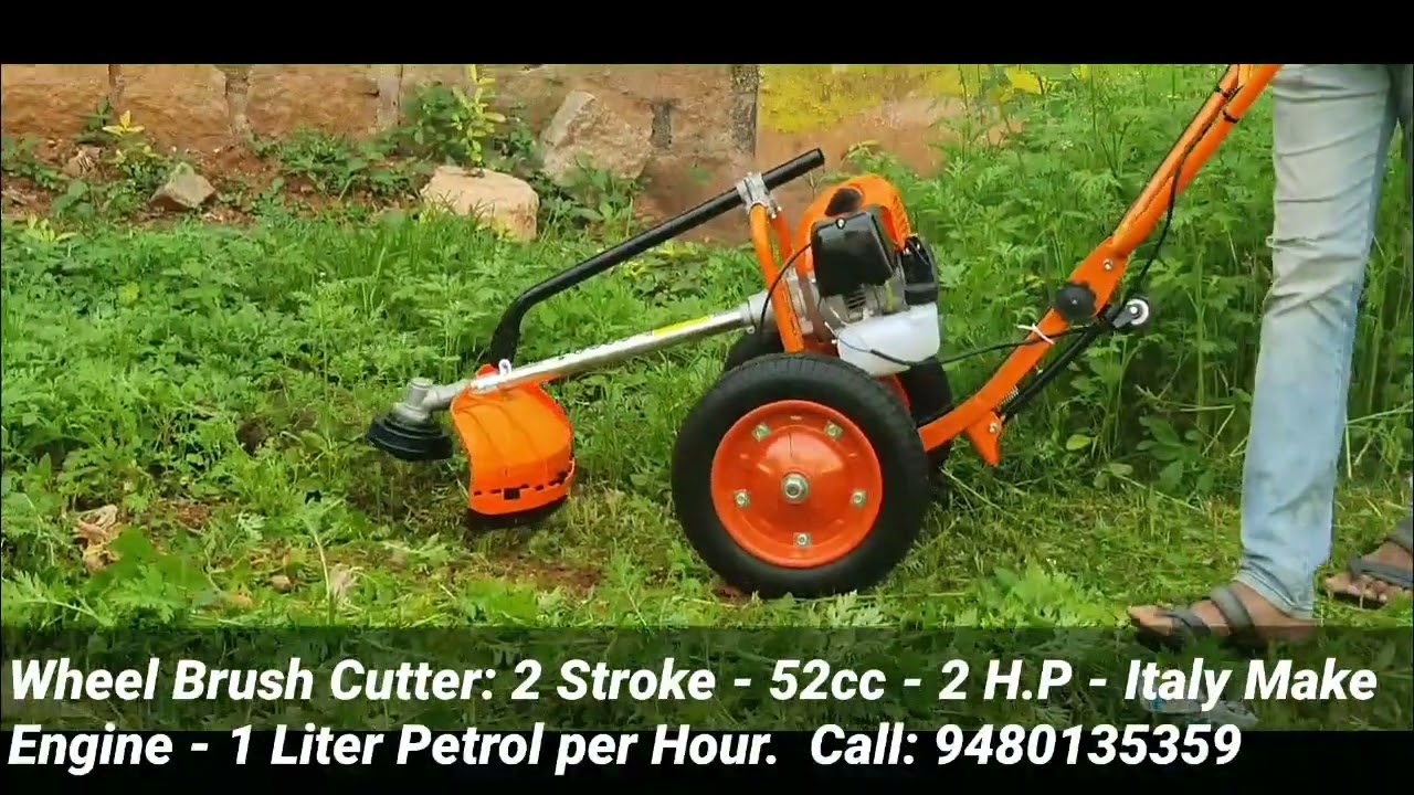 2 Stroke wheel Brush Cutter | 2HP Power Weed Cutter | Grass Cutter | Call : 9480135359