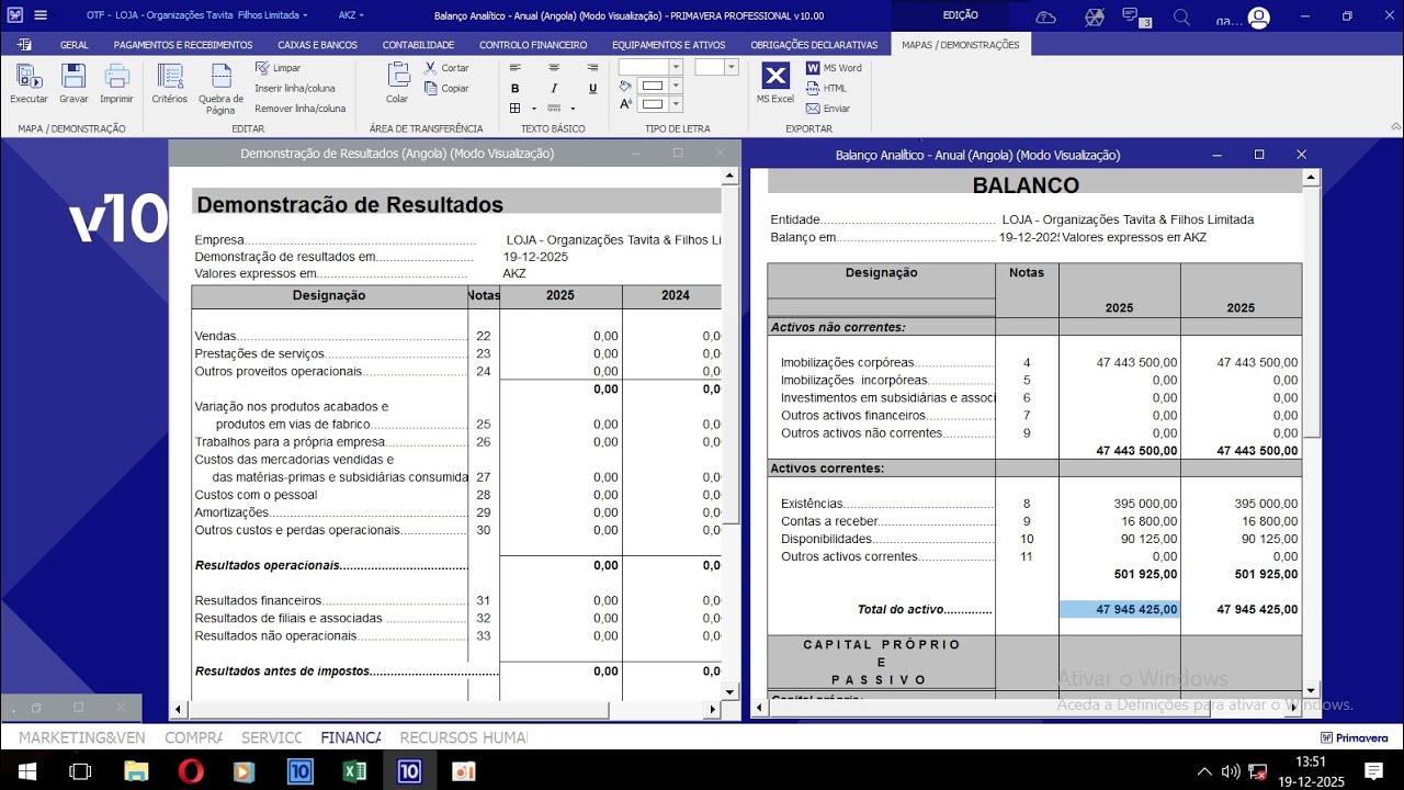 Como Regularizar a Conta 21 Compras no PRIMAVERA V10,  Apurar o CMV e o RLE (ABB Gabriel Boano)