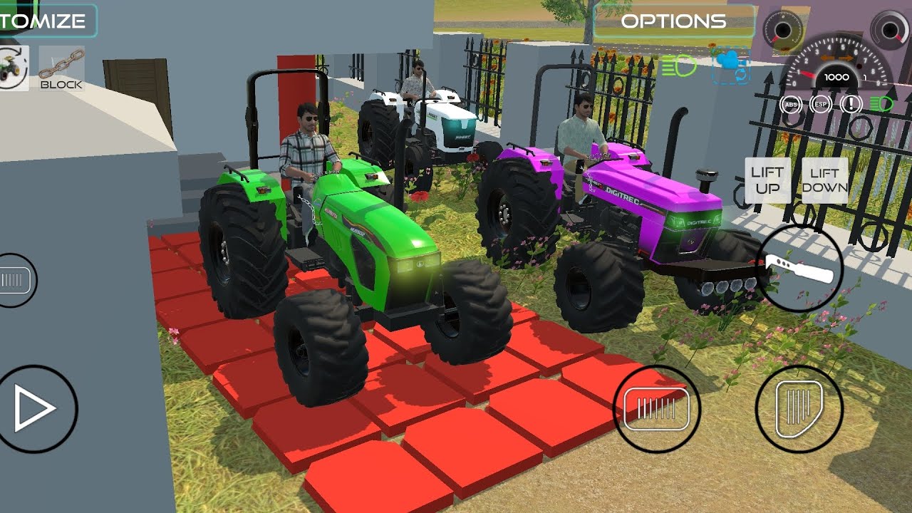 Resuce the Truck   into a muds by tractors  🚜🚜 in a game #indianvehiclessimulator3dvide