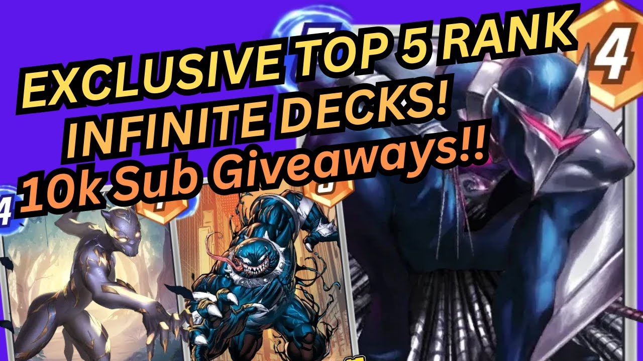 Exclusive Top 5 Broken Marvel Snap Deck and HUGE Giveaways! 10k Subscriber Special!