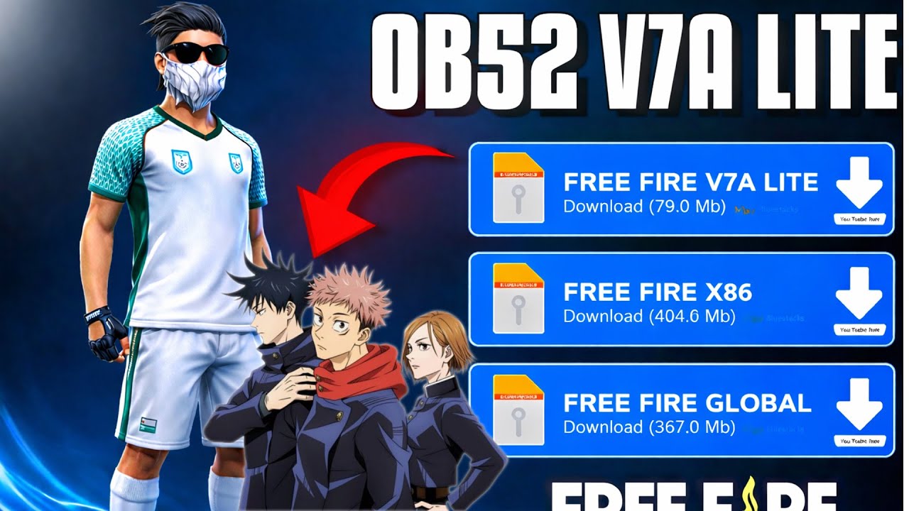 🚨 FREE FIRE V7A UPDATED LITE AND OPTIMIZED FREE FIRE MAX ON ANDROID AND PC, DIRECT LINK