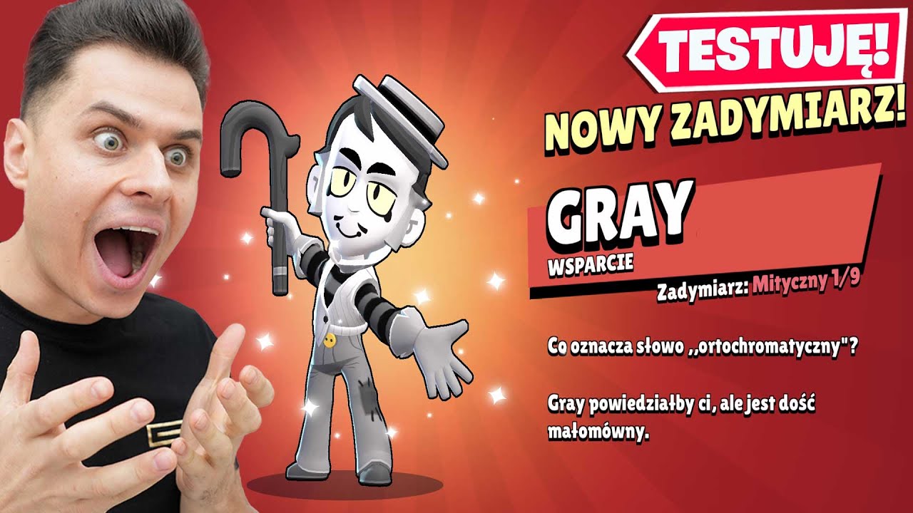 Testuje GRAYA  i TELEPORTUJĘ się po Mapie! Brawl Stars