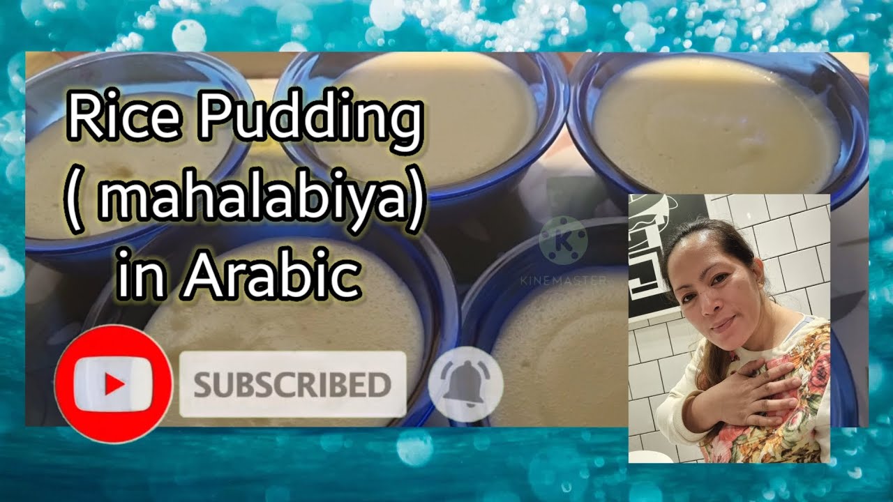 Rice Pudding (mahalabiya in Arabic)
