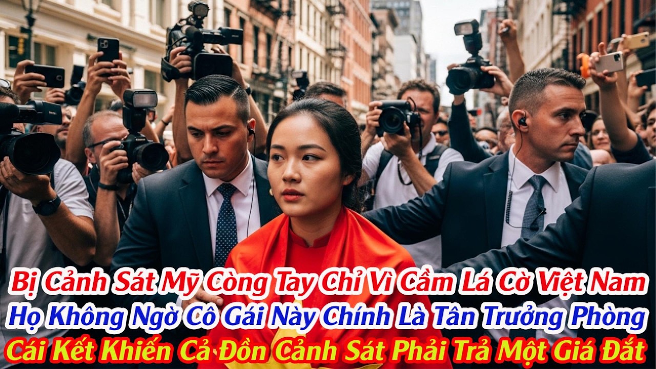 Bị Bắt Vì Vẫy Cờ Việt Nam, Cô Gái Khiến Cả Đồn Cảnh Sát Mỹ Sốc Nặng Khi Danh Tính Thật Bị Lộ.