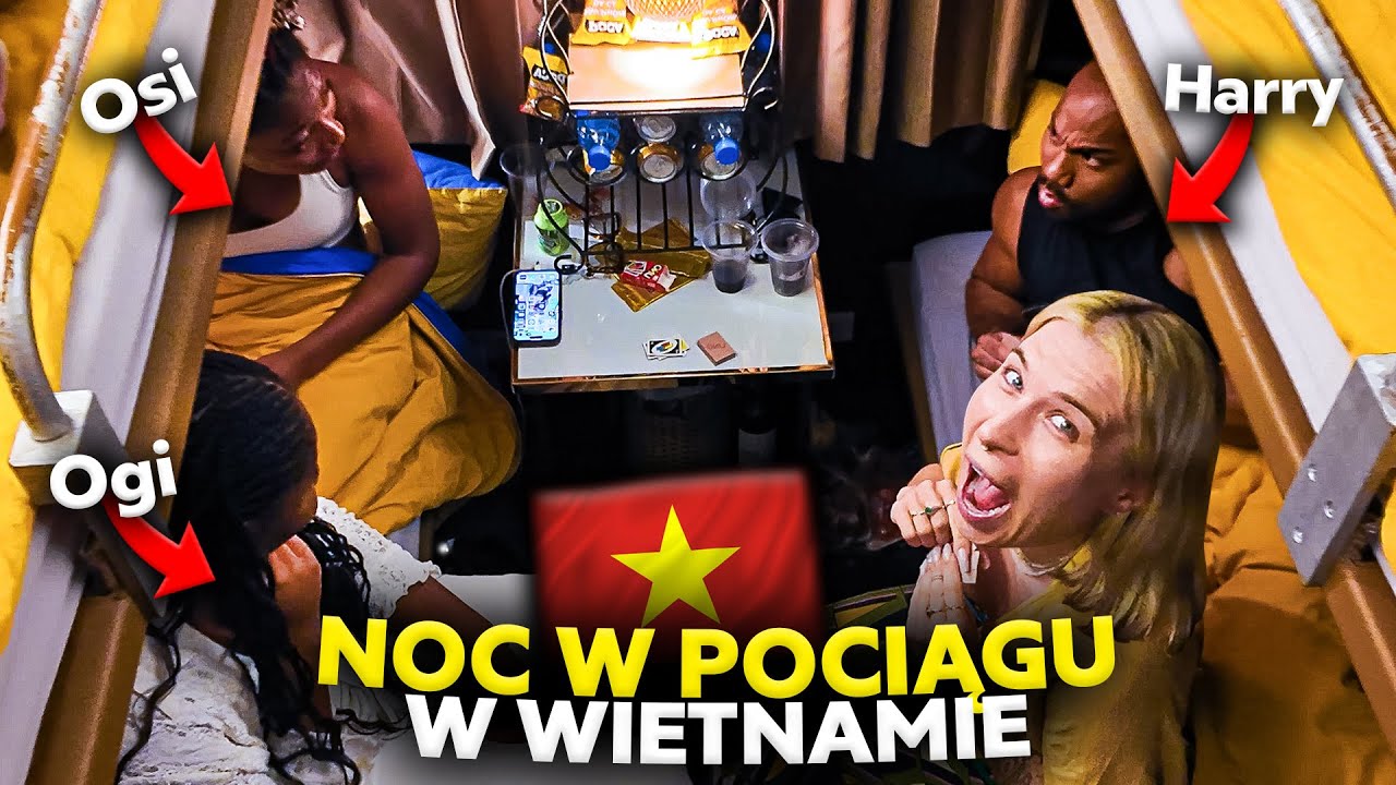 SPĘDZAMY NOC W POCIĄGU! 😱 Wietnam vlog #2 | Agnieszka Grzelak Vlog