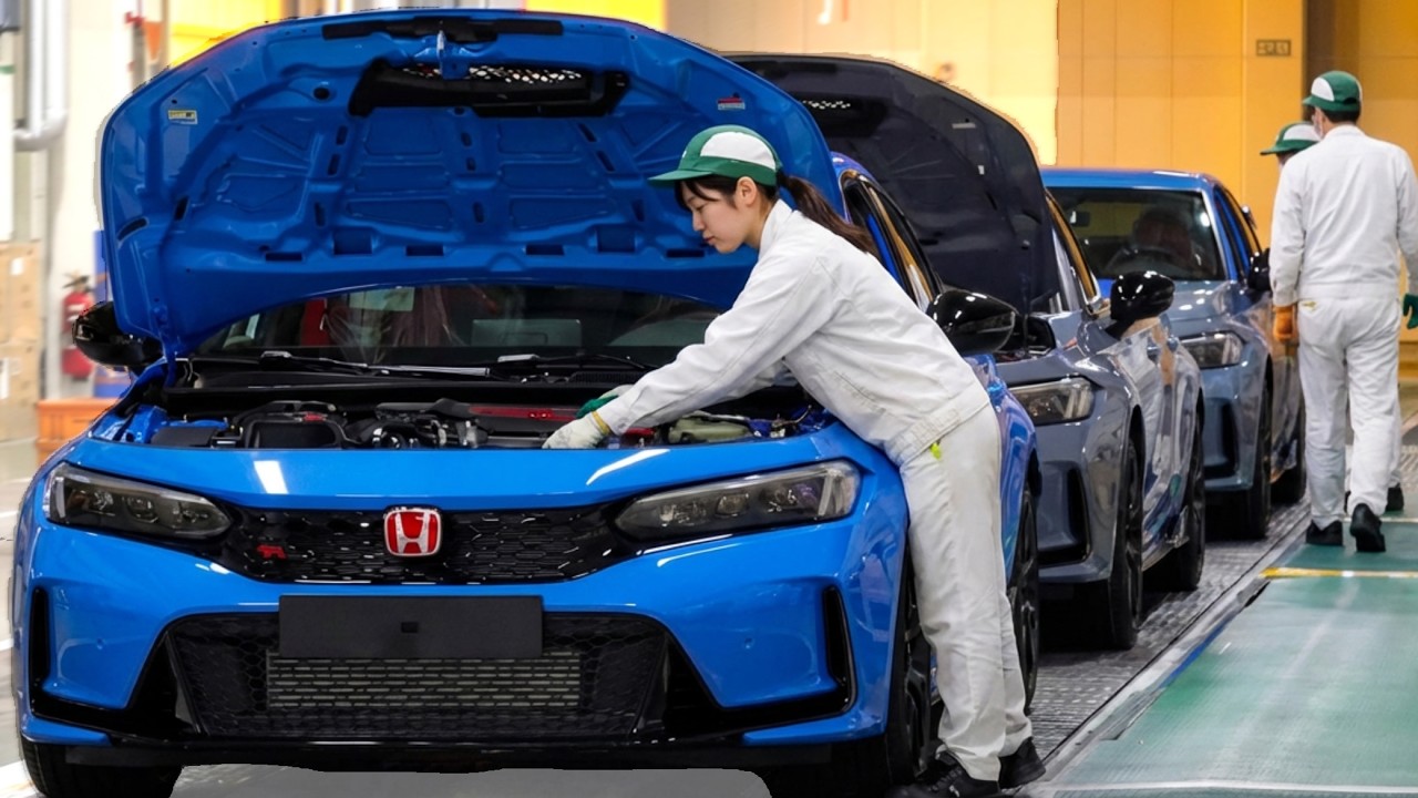 Honda Civic Type R Supercar Production line – Japan Factory tour (Manufacturing process)