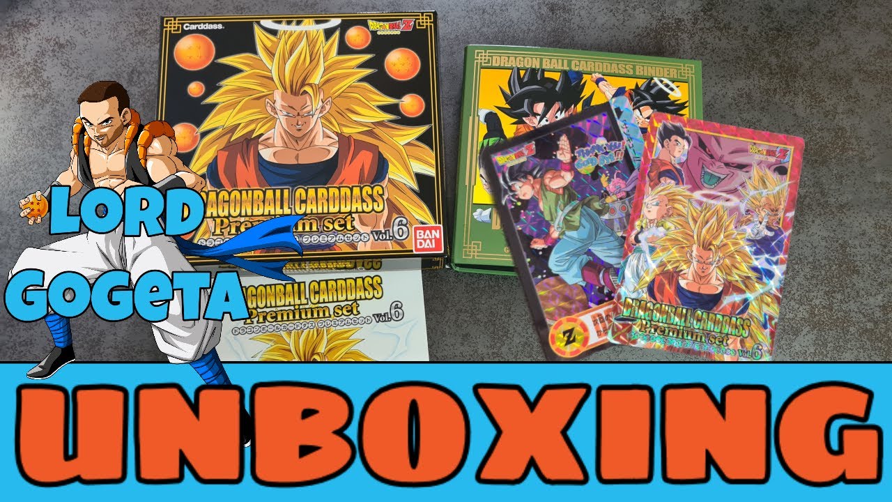 Unboxing : Dragon Ball Carddass Premium set VOL.6