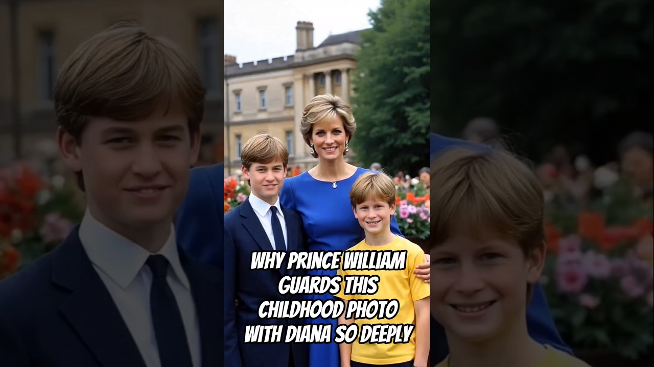 Why Prince William Guards This Childhood Photo With Diana So Deeply #princewilliam #princeharry