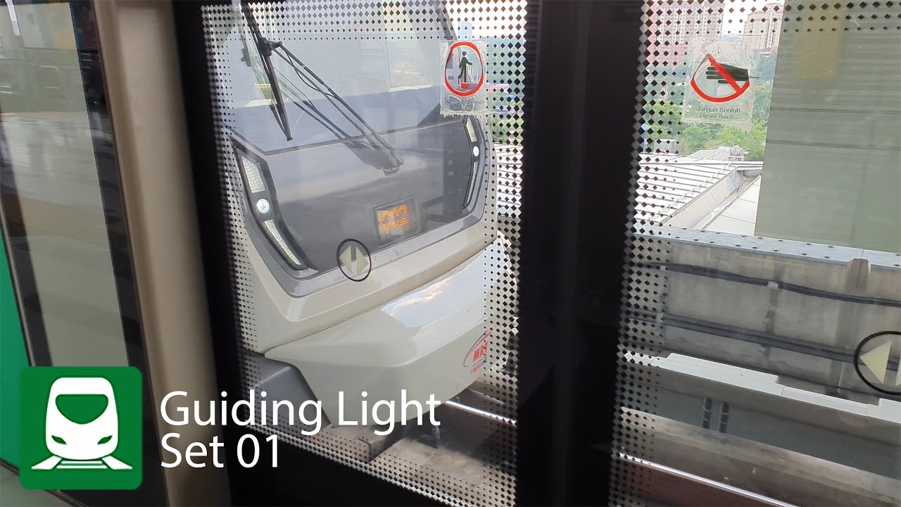 MRT SBK LINE GUIDING LIGHT SET 01 ARRIVING AT KAJANG STATION