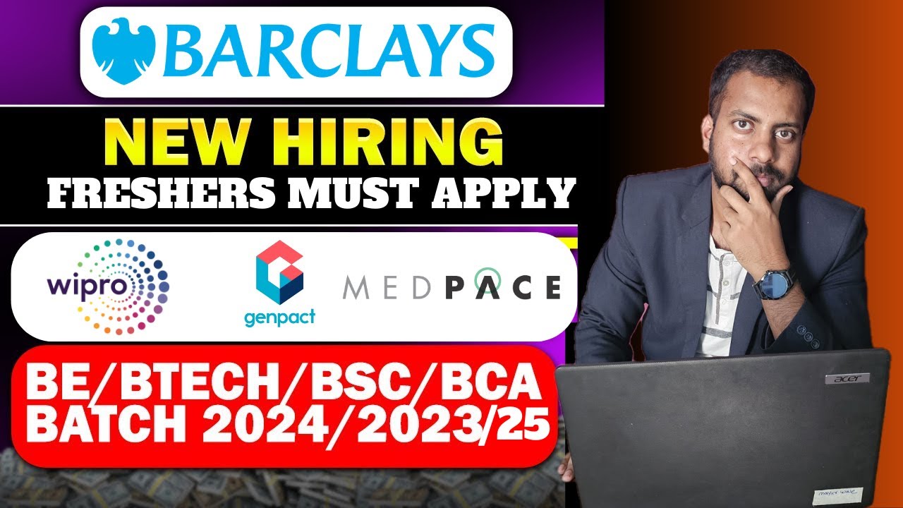 Barclays Recruitment Drive For Freshers | Wipro, Stripe, Genpact Hiring | Freshers Don't Miss