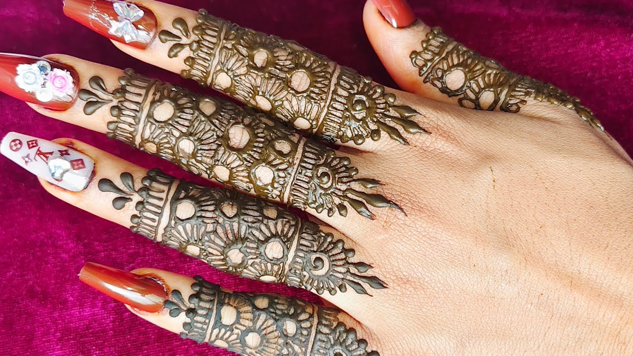 EASY & BEAUTIFUL Finger Henna Art Designs