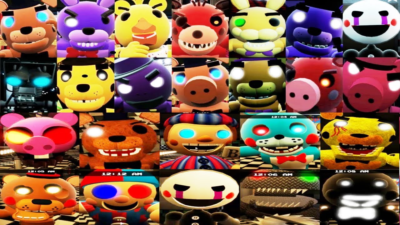 ROBLOX FREGGY ALL JUMPSCARES CHAPTER 1 2