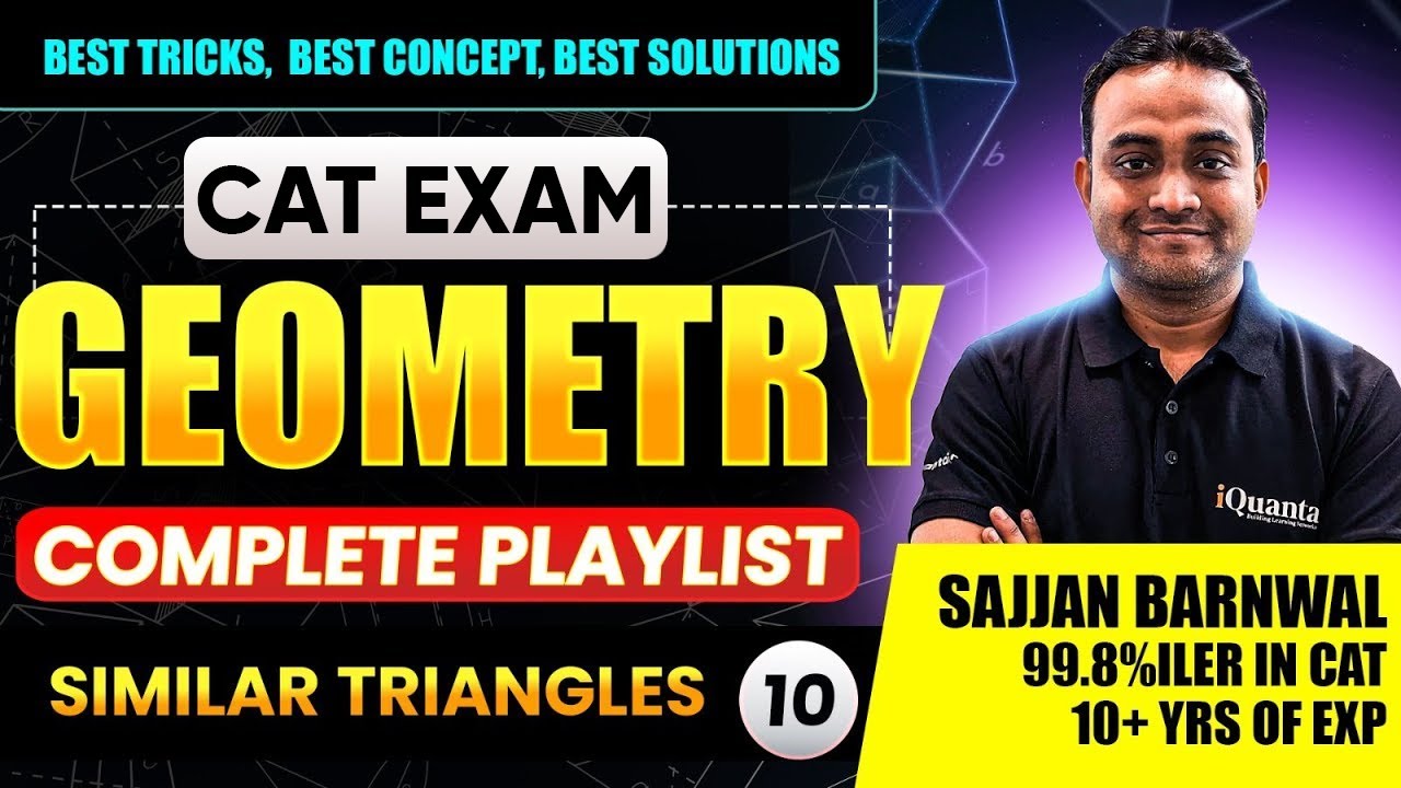 Similar Triangles | Geometry Concepts  Explained | CAT Quantitative Aptitude | iQuanta