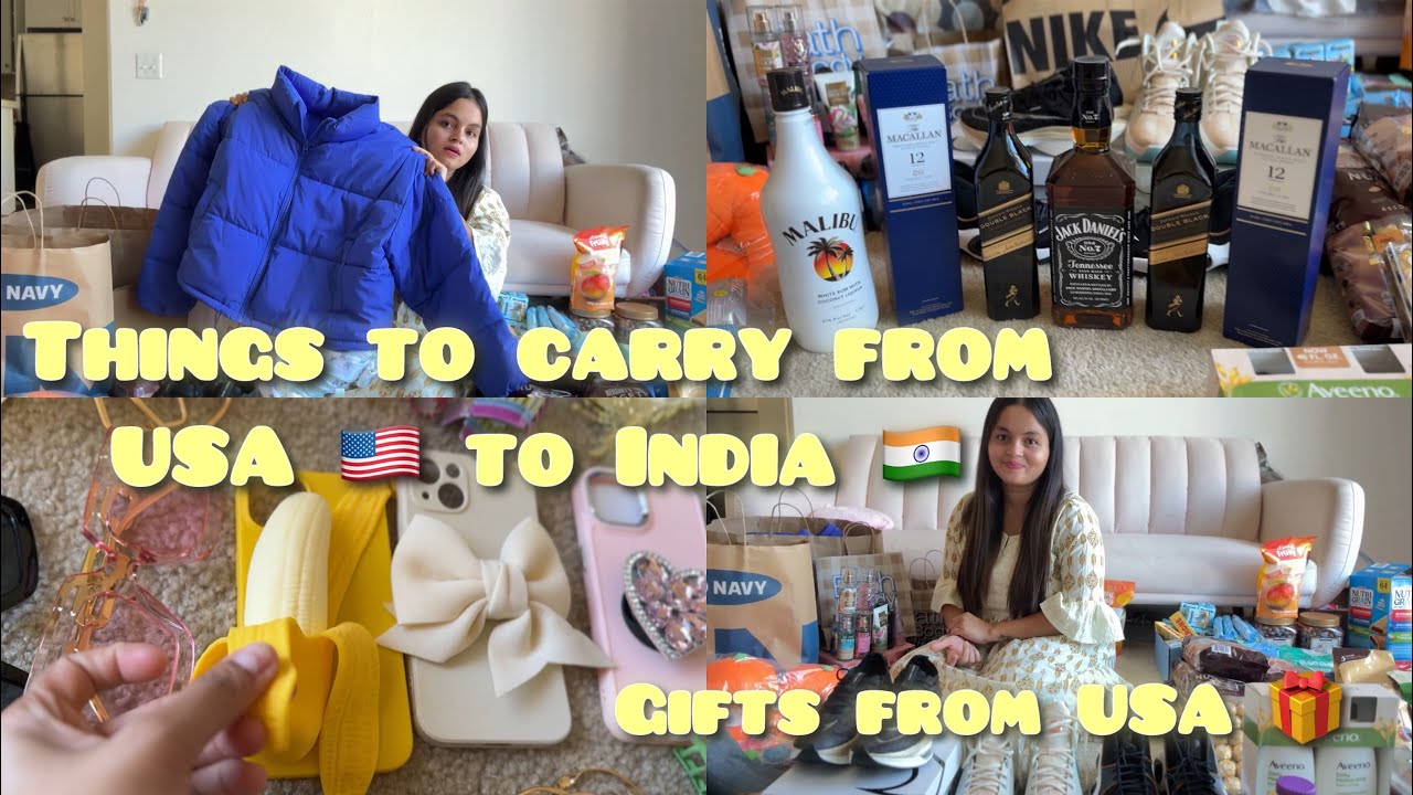 🇺🇸Things to carry from USA to India🇮🇳| Gifts from USA to India #chocolate#alcohol #gift #viral #vlog