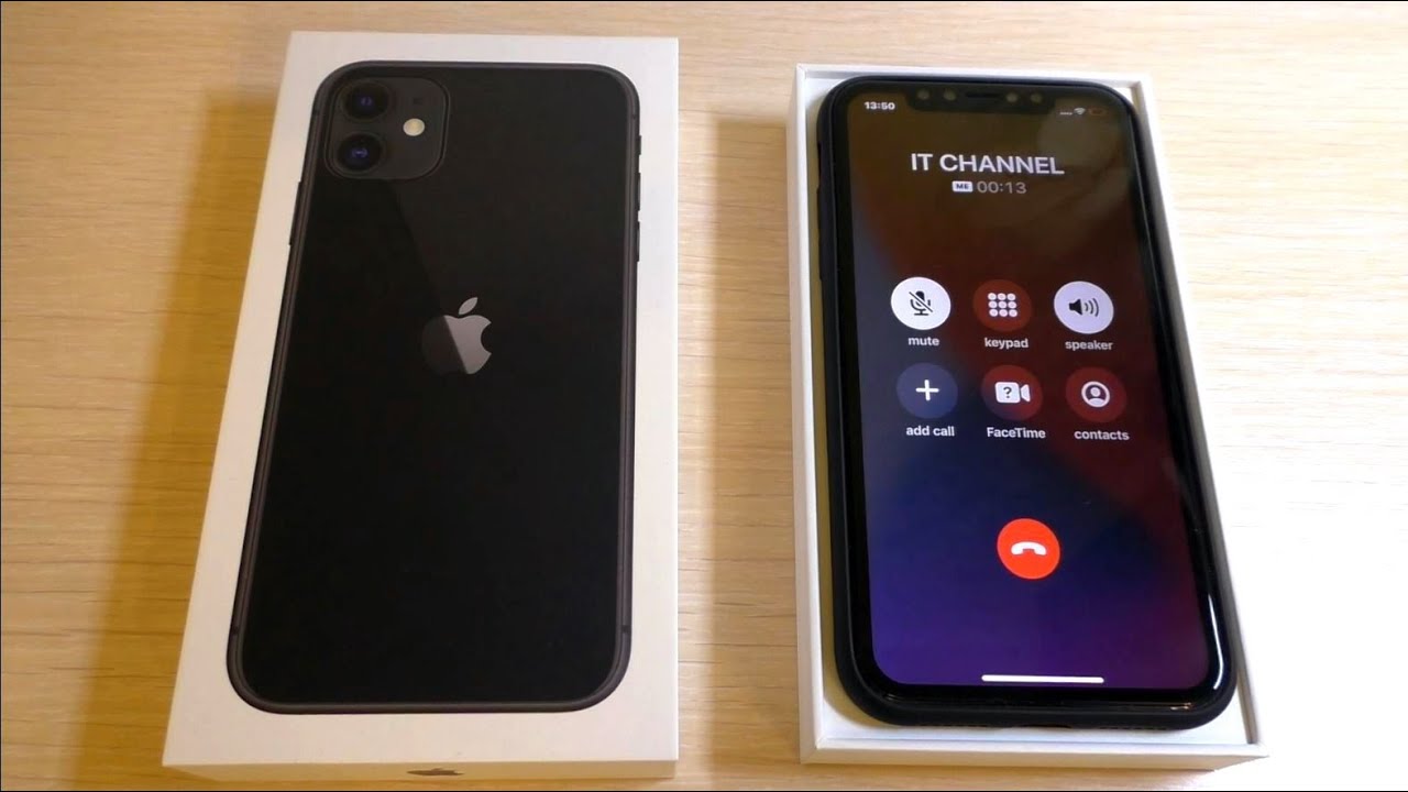 Apple iPhone 11 Black Incoming Call in Box