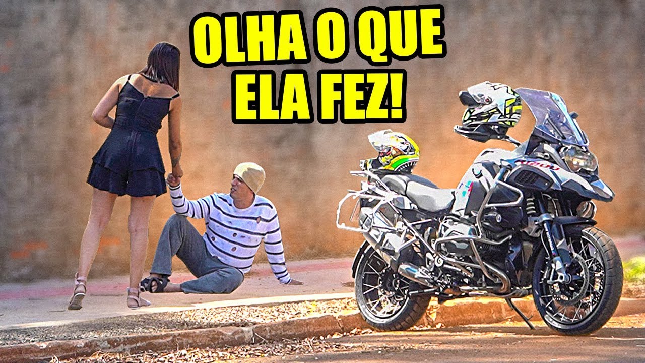 REAÇÃO DELA AO PEDIR ESMOLA VESTIDO DE MENDIGO