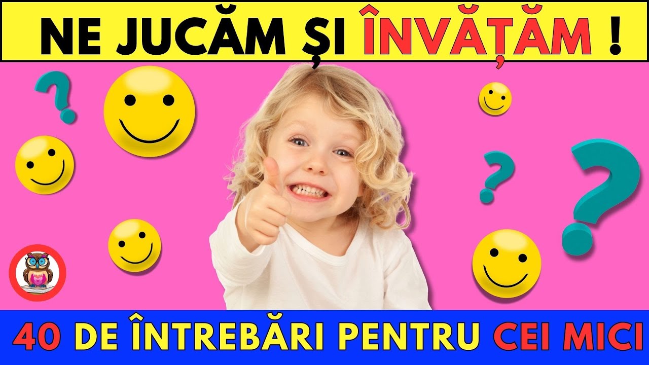 40 de Întrebări Educaționale pentru Copii de 4-5 Ani–Joacă și Învățare Acasă!#culturagenerala #copii