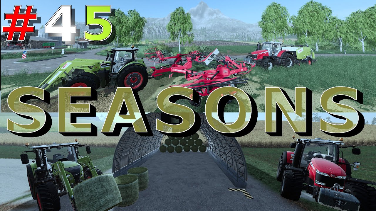 Prasowanie 💲 siana ,nowa wiata Seasons ✔️ Farming Simulator 19 #45 pl GlobalCompany