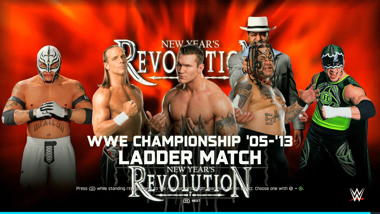 WWE 2K25 FULL MATCH -  Five Man Ladder Clash - WWE Title Match