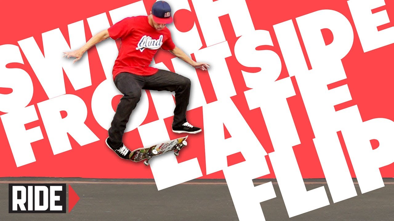 Sewa Kroetkov Skateboarding in Slow Motion - Switch Frontside Late Flip