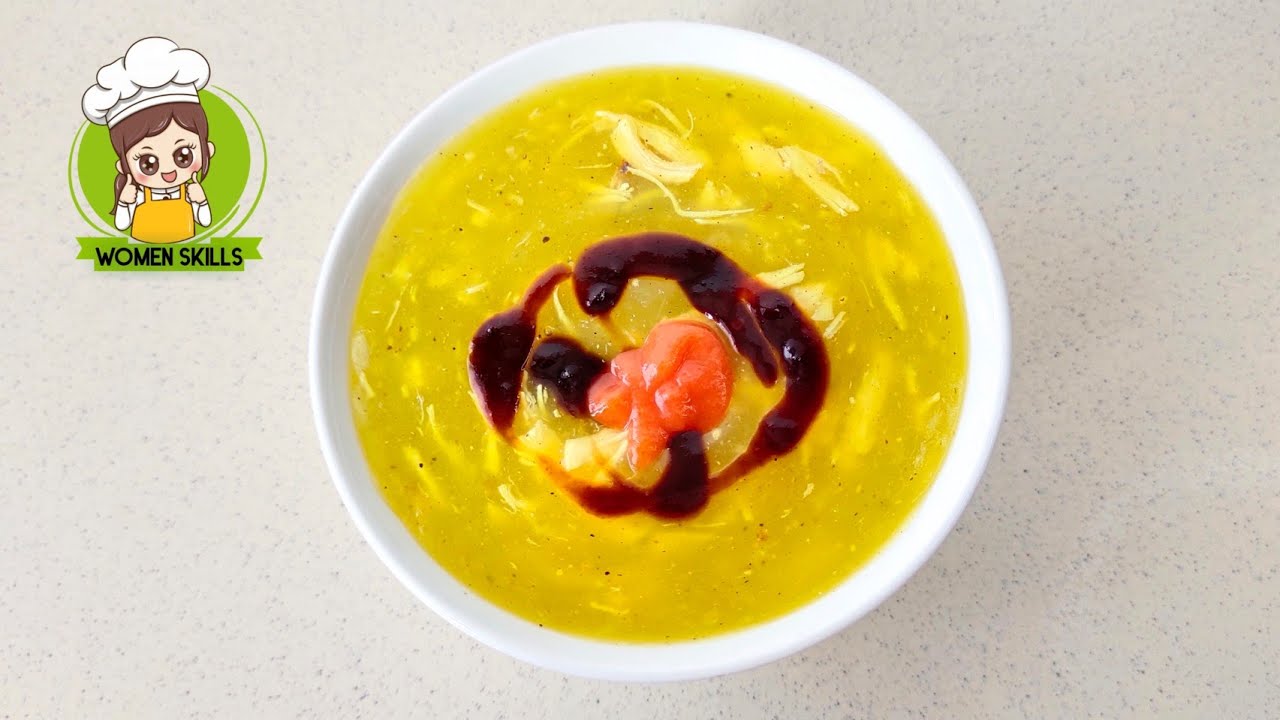 پختن سوپ مرغ کاملا ساده و خوشمزه برای افطاری ماه مبارک رمضان ‌‌ chicken soup reciepe for Ramadan