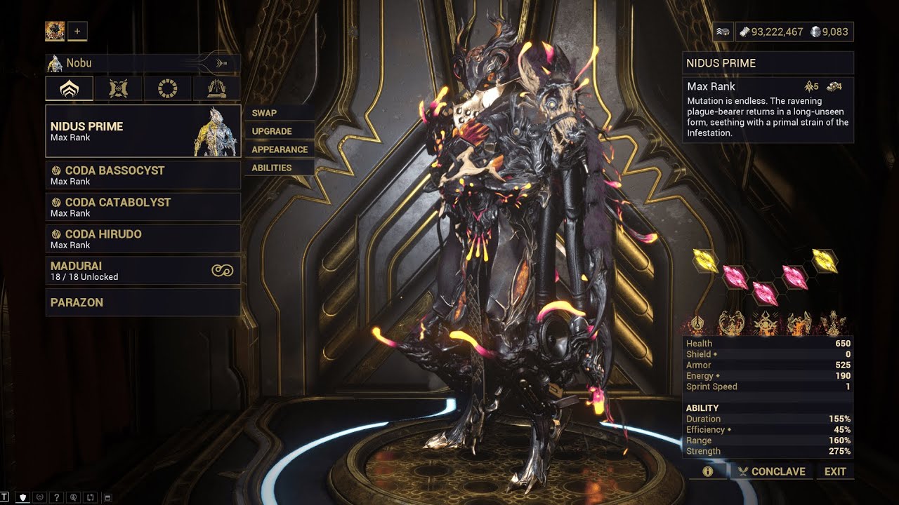Warframe Maximum Investment - Nidus Prime | Isleweaver