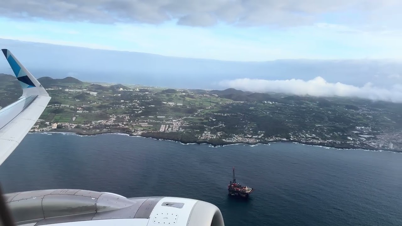 SATA Azores Airlines Airbus A320neo Take off at Ponta Delgada (PDL)