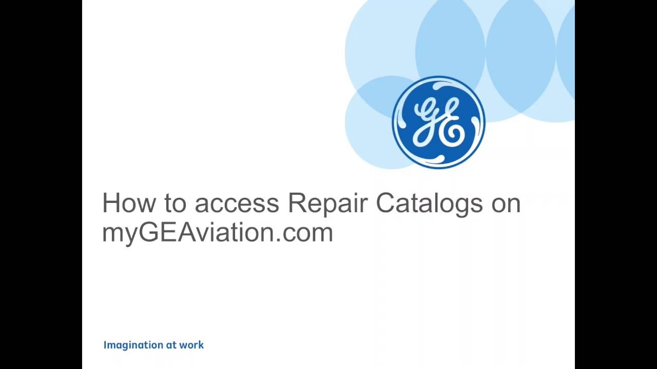 Accessing Component Repair Pricing Catalogs on myGEAviation.com