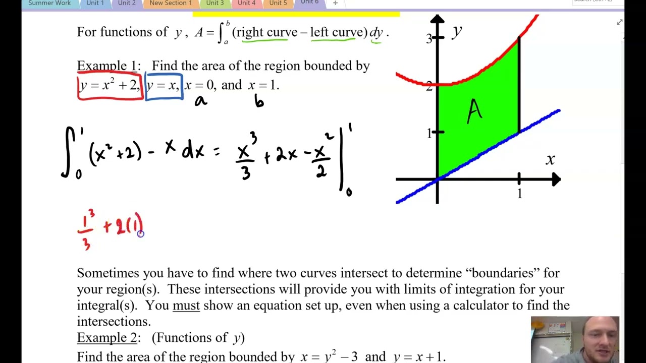 AP Calculus AB | 8-4 Finding Area Between Curves