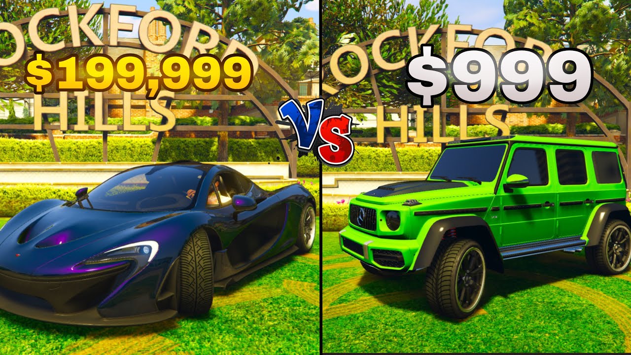MACLAREN vs G-WAGON  5- STAR ⭐️ POLICE Escape Challenge IN GTA V 