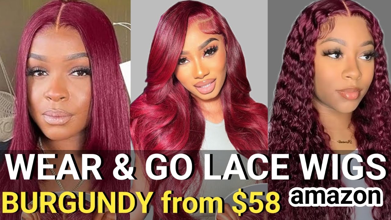 AMAZON BEST Wear and Go 99j Burgundy Lace Front Human Hair  Wigs | LACE WIGS COMPILATION 2025